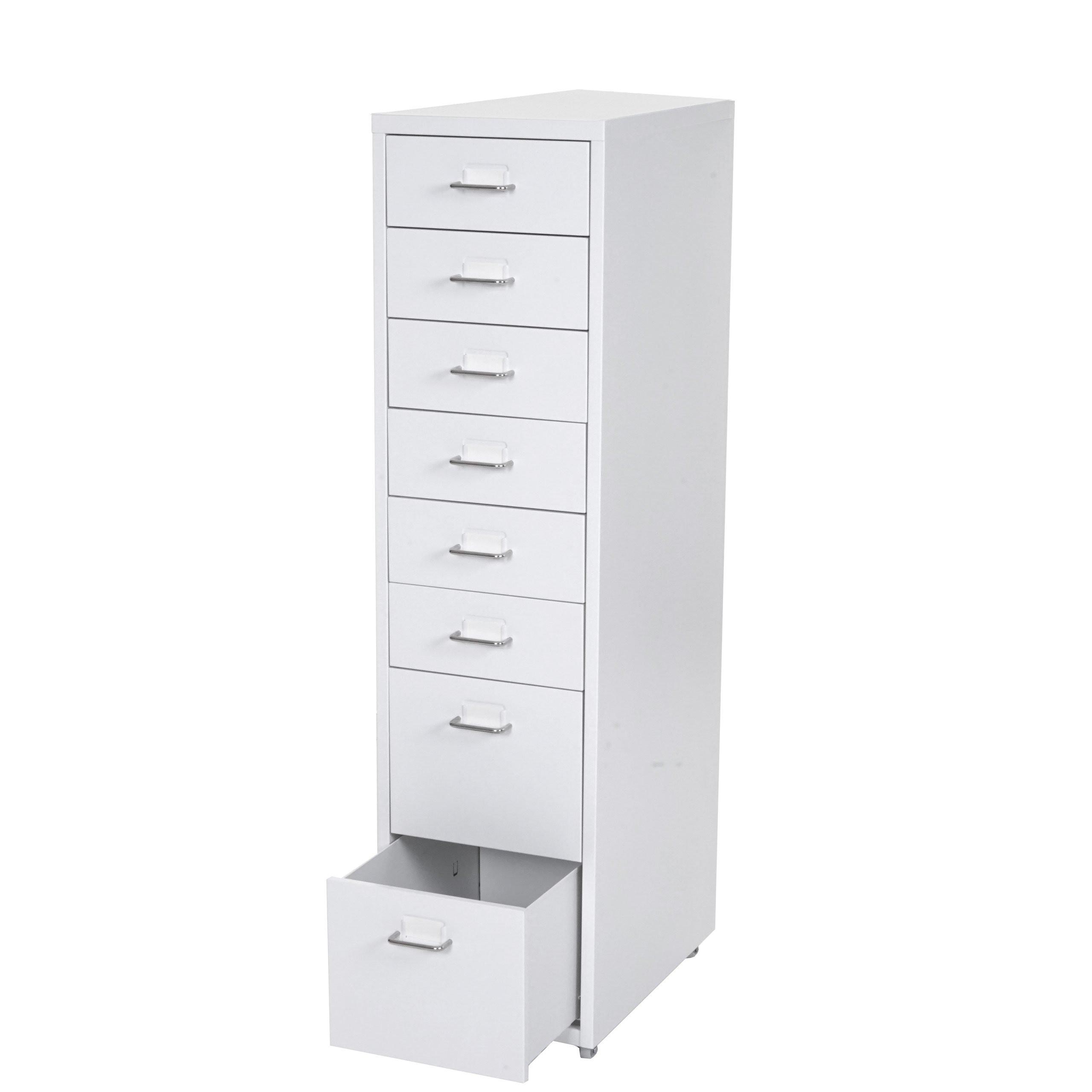 ROLLCONTAINER Weiß - Weiß, Metall (28/110/41cm) - MCW