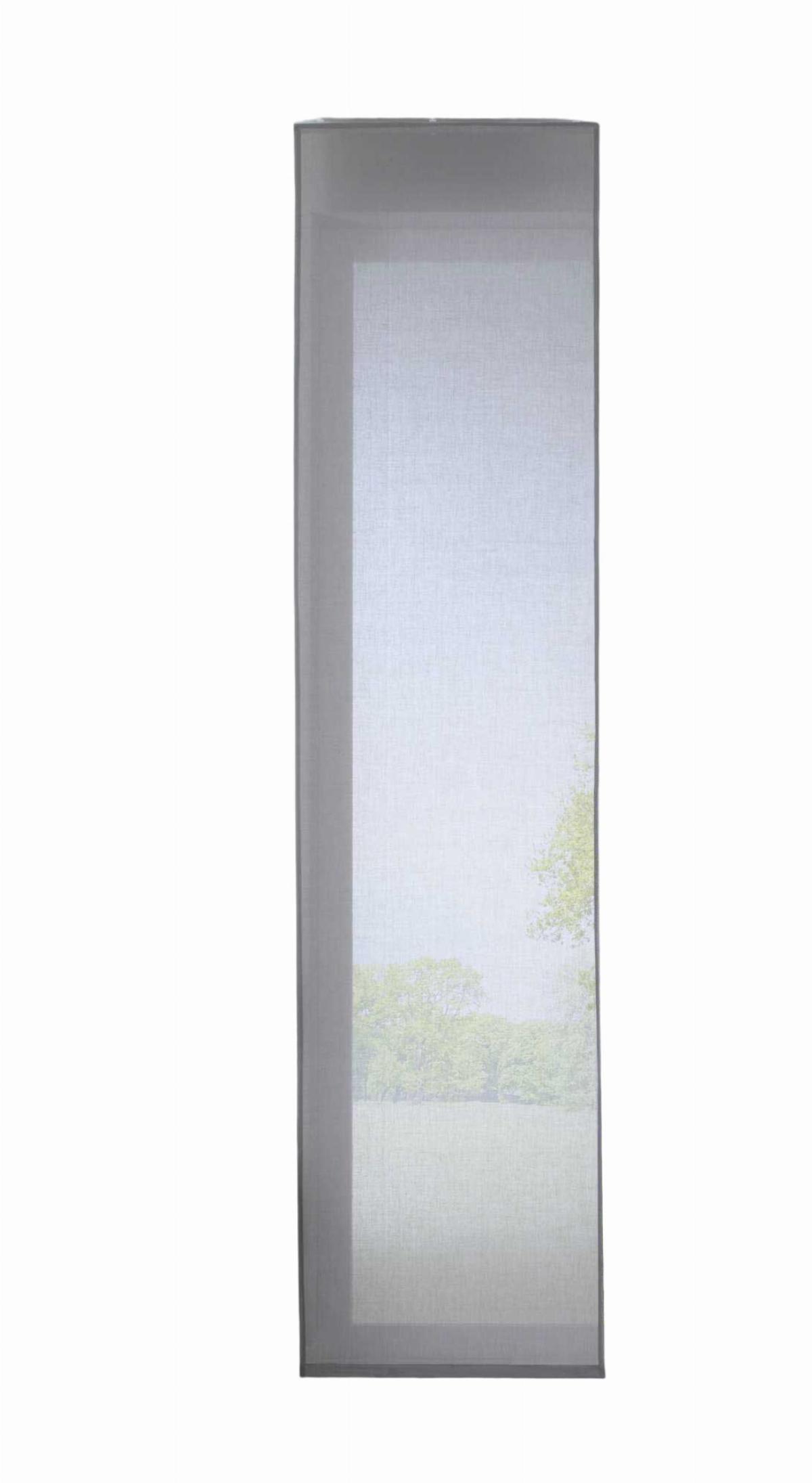 SCHIEBEVORHANG »Nizza« HxB 245x60 cm Grau - Grau, Textil (60/245cm) - Gardinenbox