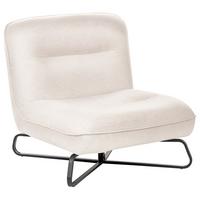 SESSEL Stoff Cremeweiß Lindal - Weiß, Textil (85/85/83cm) - Beliani