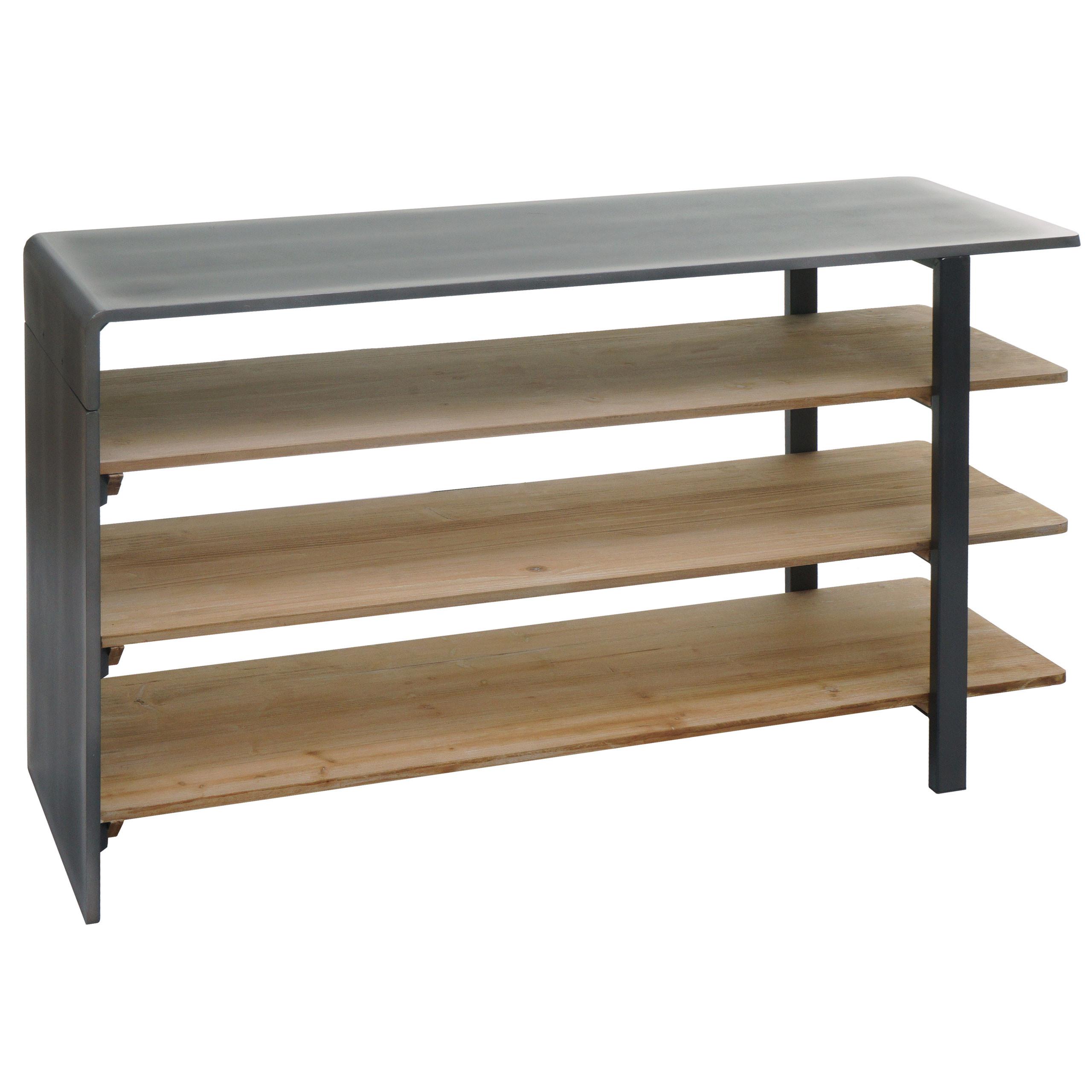 REGAL Braun, Grau - Braun/Grau, Holz (119/72/40cm) - MCW