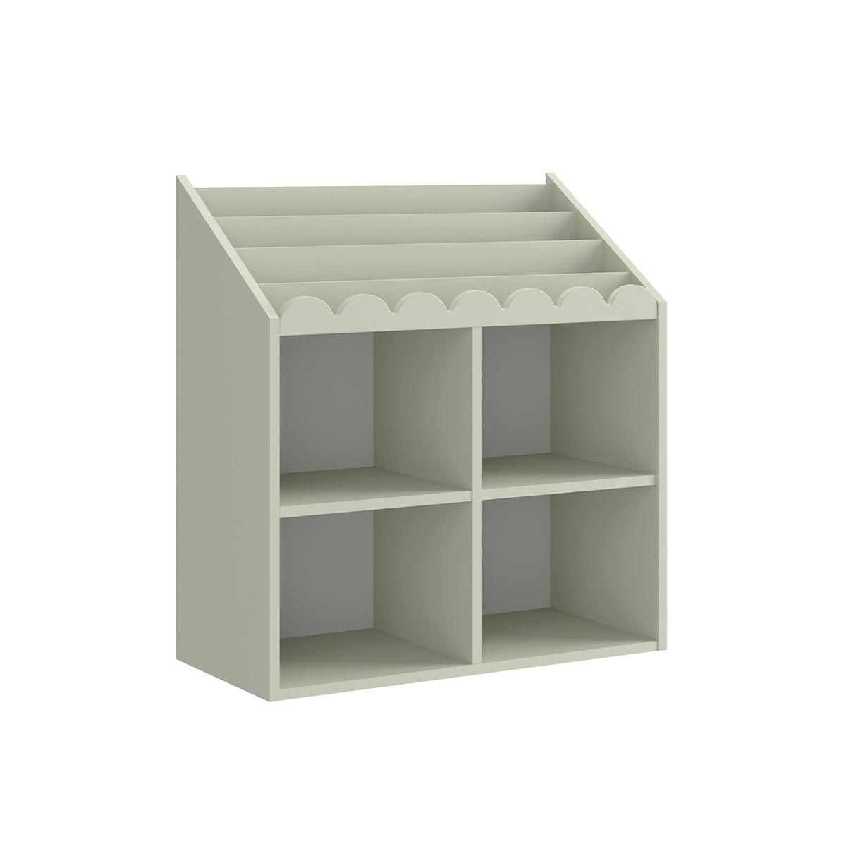 BÜCHERREGAL Book Nook Salbeigrün - Grün, Holzwerkstoff (71/76/33cm) - Petits-meubles