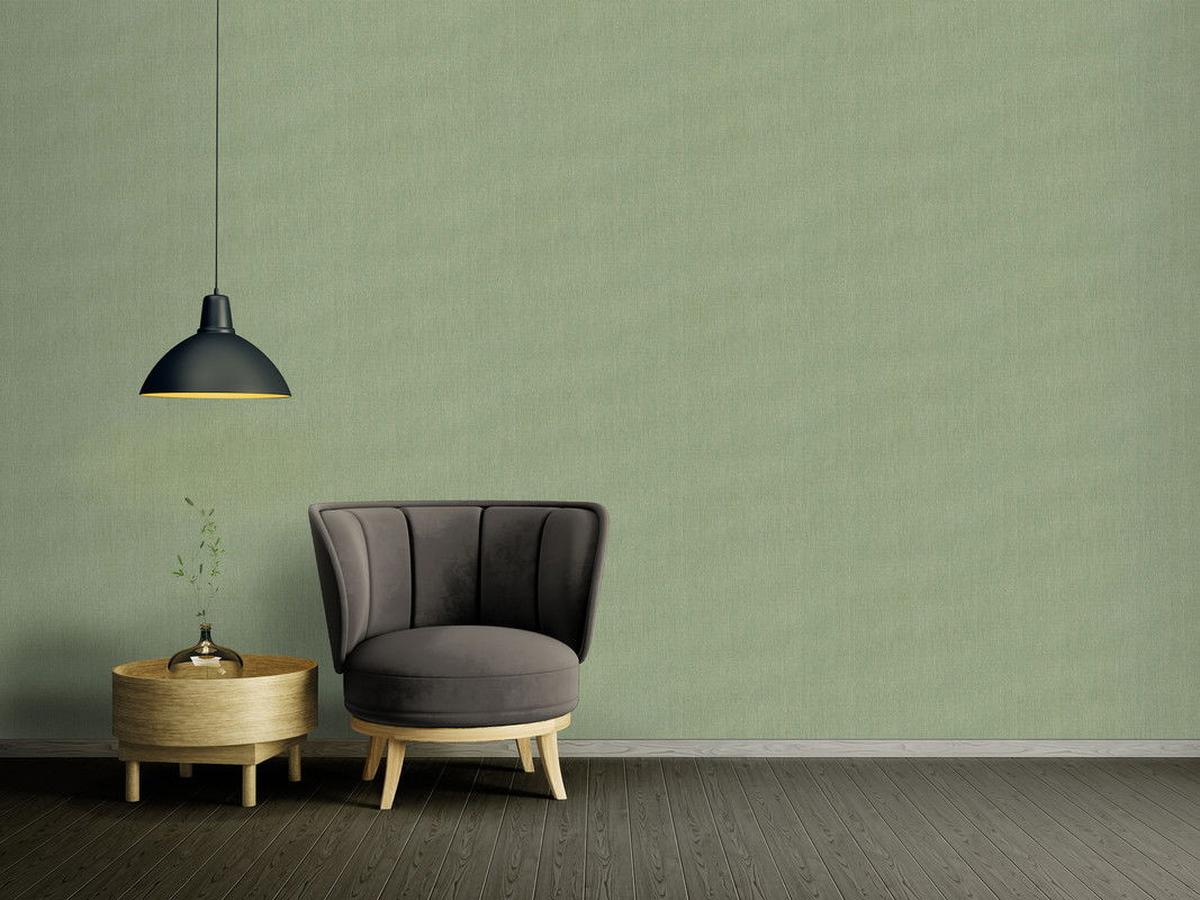 VLIESTAPETE Grün 53/1005 cm - Grün, Textil (53/1cm) - KUNSTLOFT