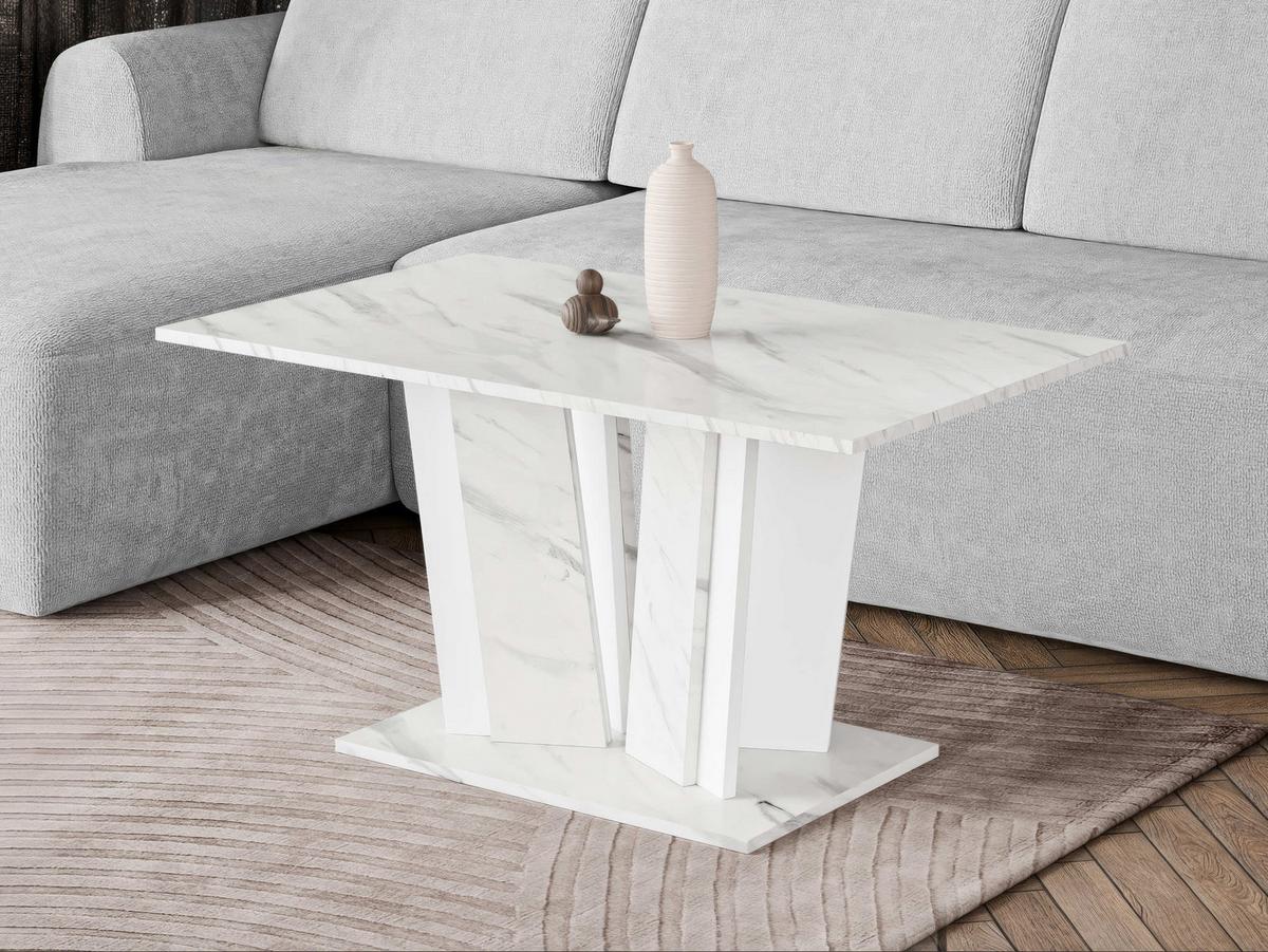 COUCHTISCH Doha II - Weiß, Holzwerkstoff (60/100/55cm) - MIRJAN24