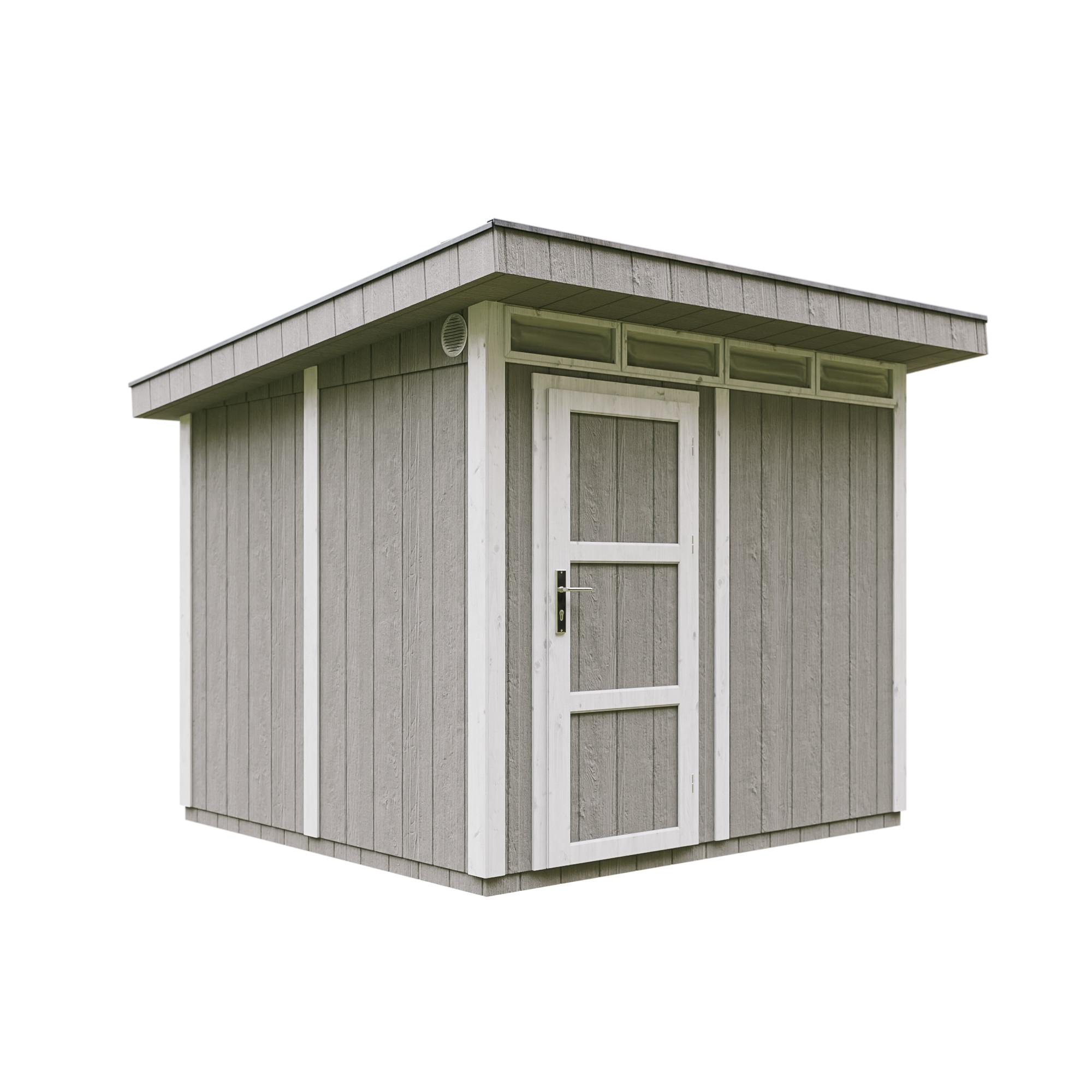HOLZ-GARTENHAUS basis LP SmartSide 5,9m² mit B279xL293xH239 cm - M903 - TUNDRA GREY - Grau, Holz (294/237/279cm) - Timbela