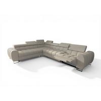 ECKSOFA Bastien Relax - Beige, Holzwerkstoff/Textil (260/330cm) - Fun Möbel
