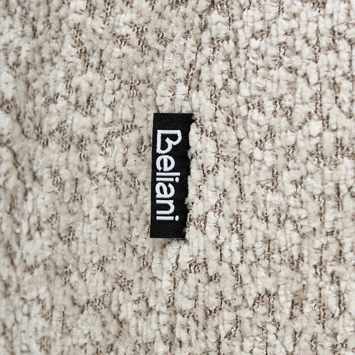DREHSESSEL Stoff Beige Tore - Beige, Textil (85/67/80cm) - Beliani