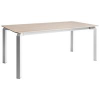GARTENTISCH 180/90 cm Stein Travertinoptik Feletto - Beige, Stein (180/90/76cm) - Beliani
