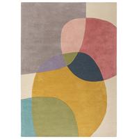 WOLLTEPPICH AIRE, abstrakt, aus Wolle, Bunt, 120 x 170 cm - Multicolor, Textil (170/120cm) - KADIMA DESIGN