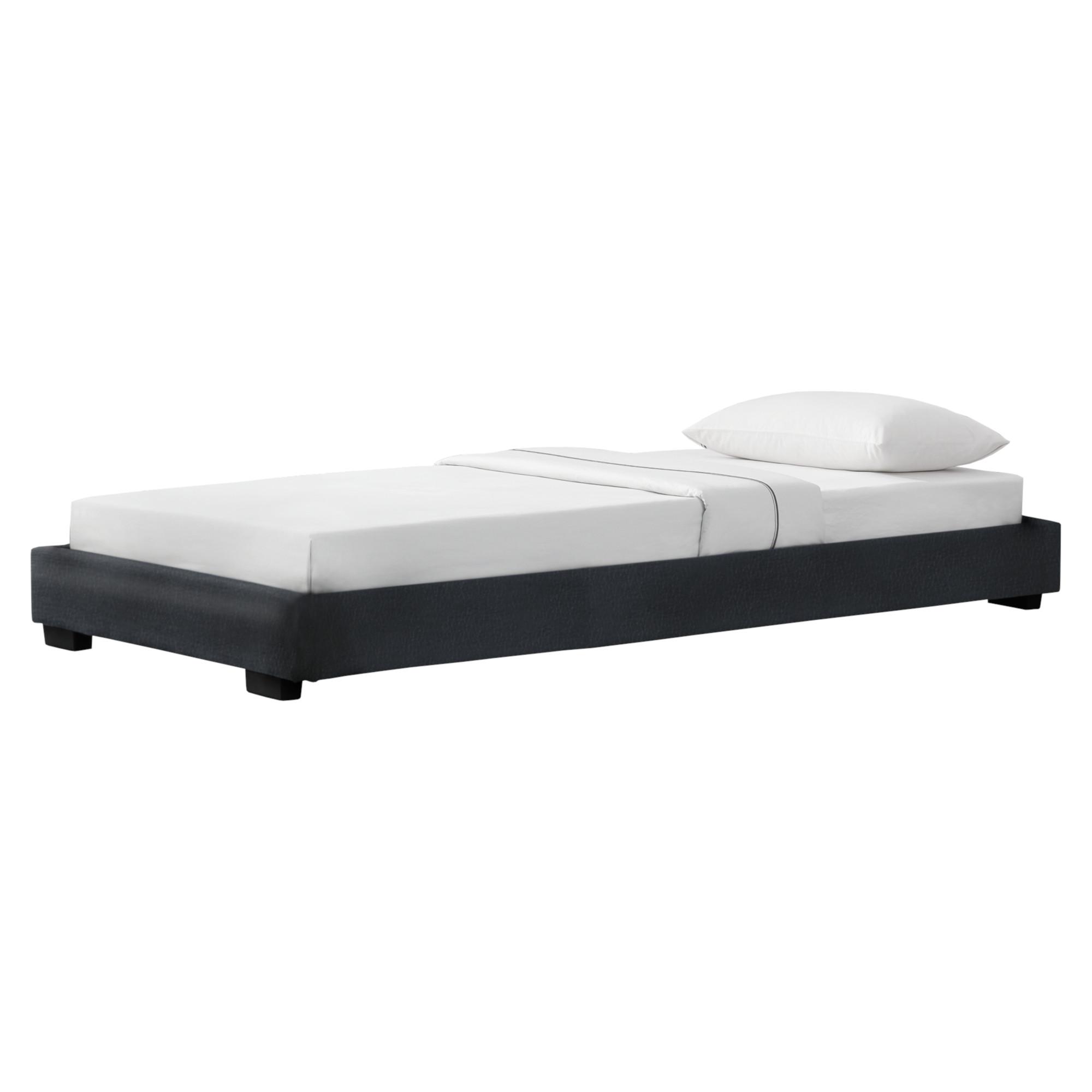 POLSTERBETT Masari - Schwarz, Textil (90/200cm) - Corium
