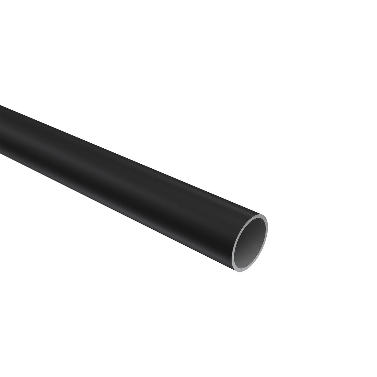 GARDINENSTANGE Primus Matteo 200 cm, 2-läufig, 16 mm Ø Schwarz - Schwarz, Metall (200cm) - INTERDECO