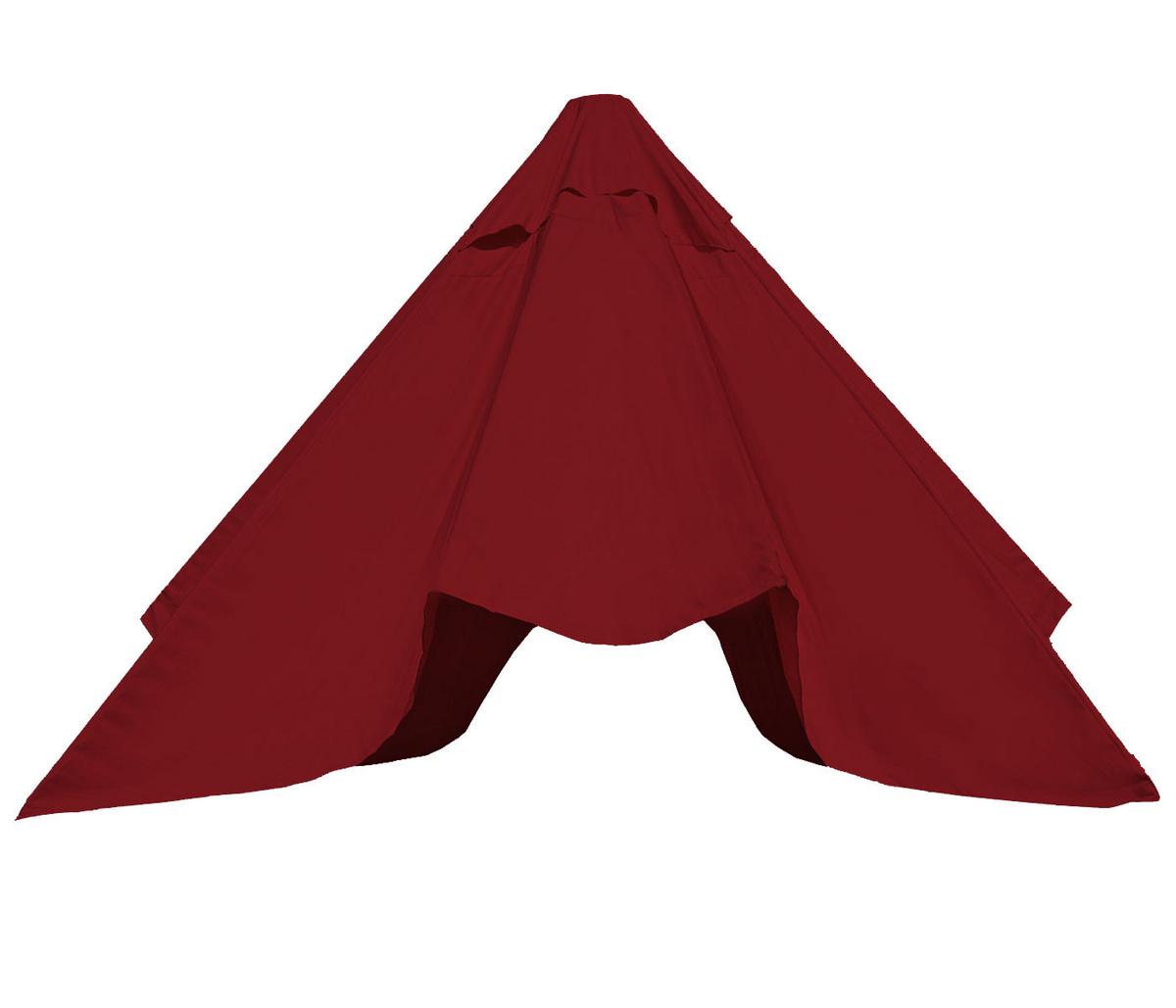 ERSATZ-BEZUG FÜR SCHIRM Bordeaux - Bordeaux, Textil (290/290cm) - MCW