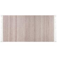 TEPPICH geflochten Malhia 150/80 cm - Rot, Kunststoff (80/150cm) - Beliani