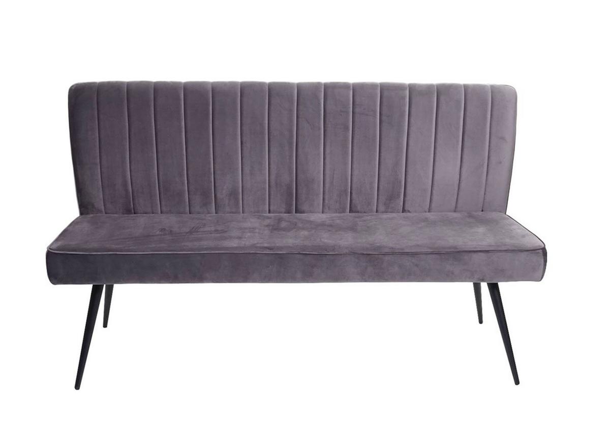 SITZBANK Grau - Dunkelgrau/Grau, Metall (160/90/60cm) - MCW