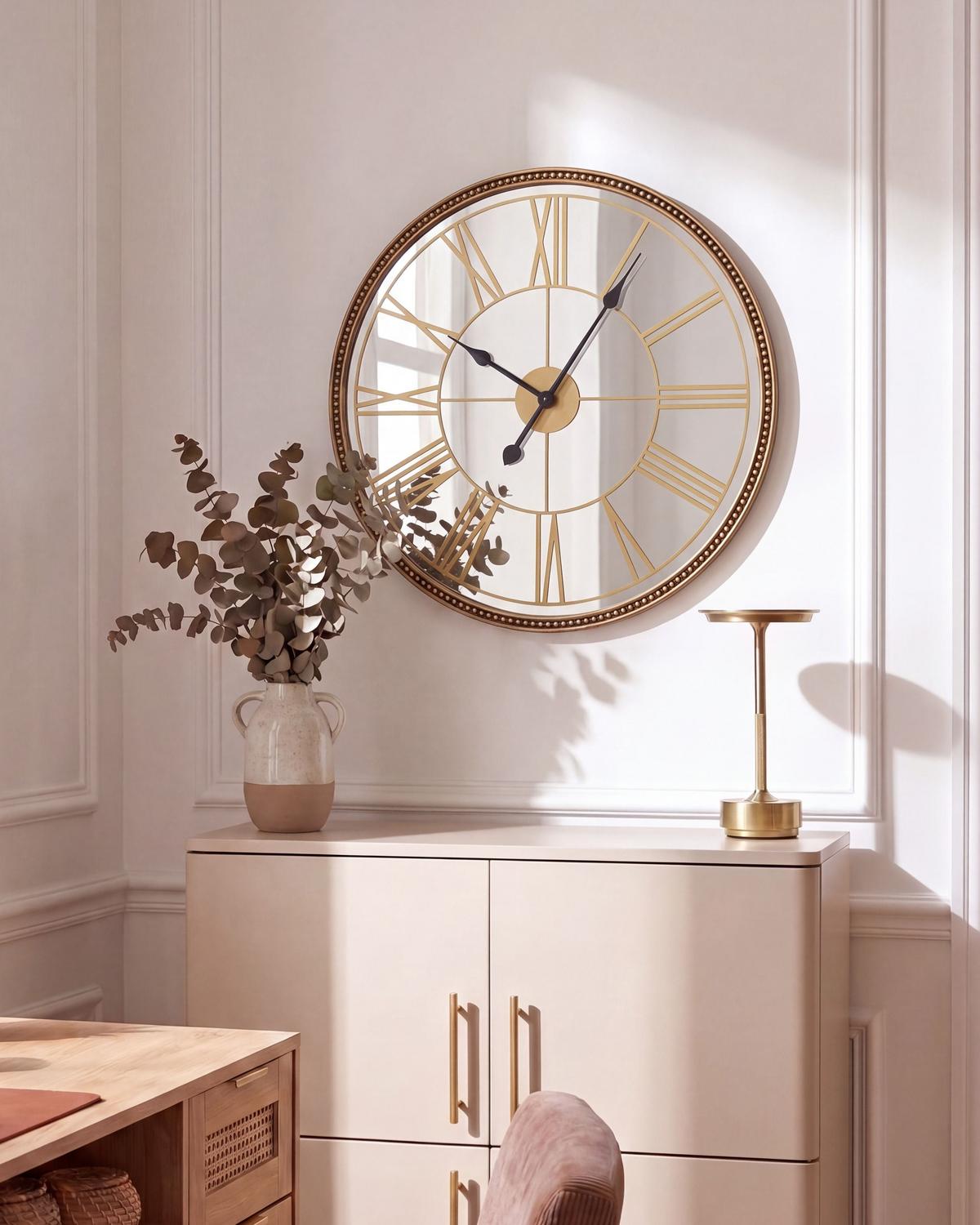 WANDUHR Gold Campremy - Goldfarben, Kunststoff (56/56/2cm) - Beliani