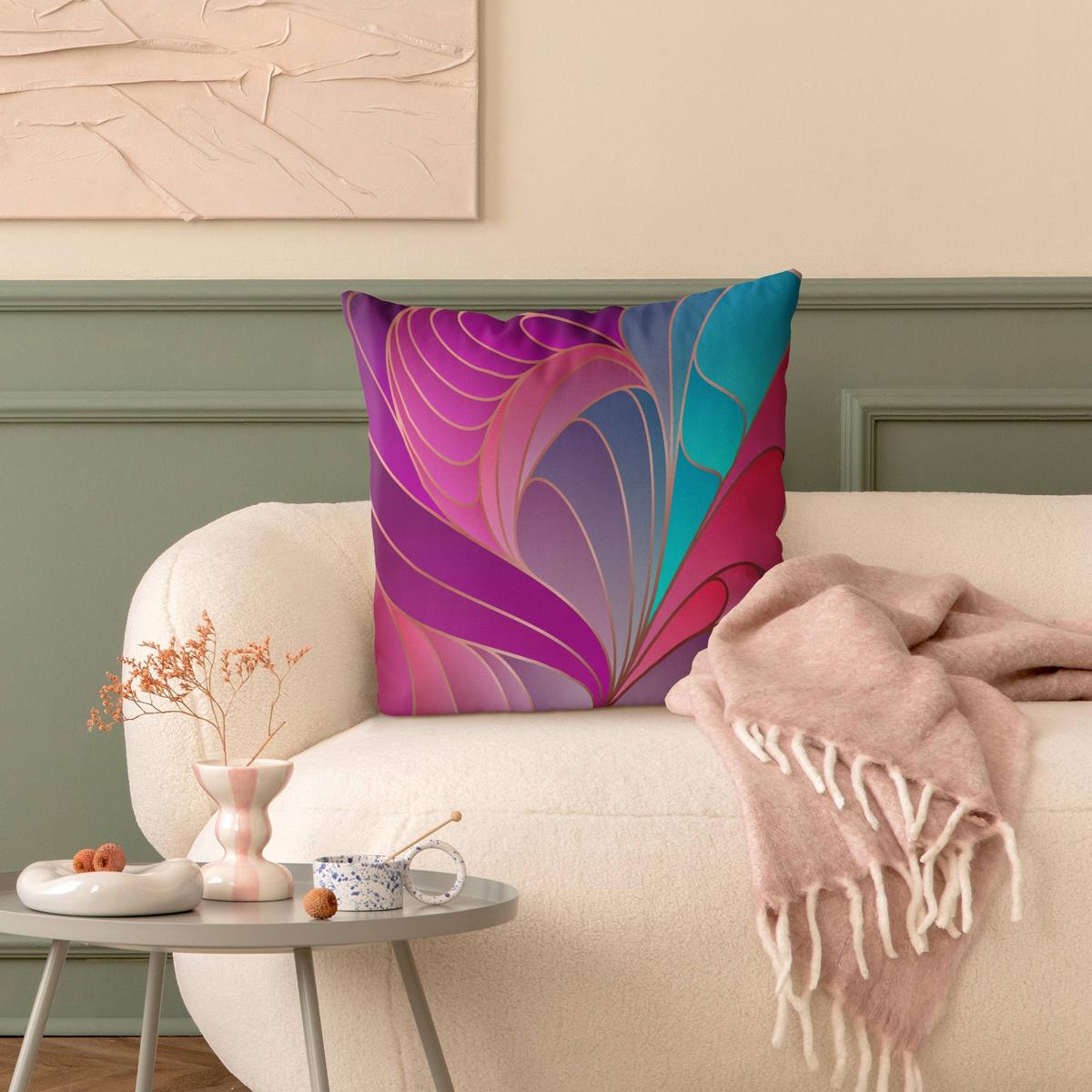KISSENBEZUG Farbenfrohes Art Deco II 40/40 cm - Multicolor, Textil (40/40cm) - Bilderwelten