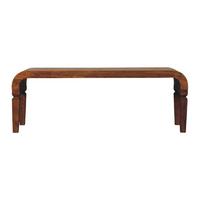 COUCHTISCH mit Amber-Eichen-Finish, abgerundete Beine, braun - Braun, Holz (35/120/43cm) - Artisan Furniture