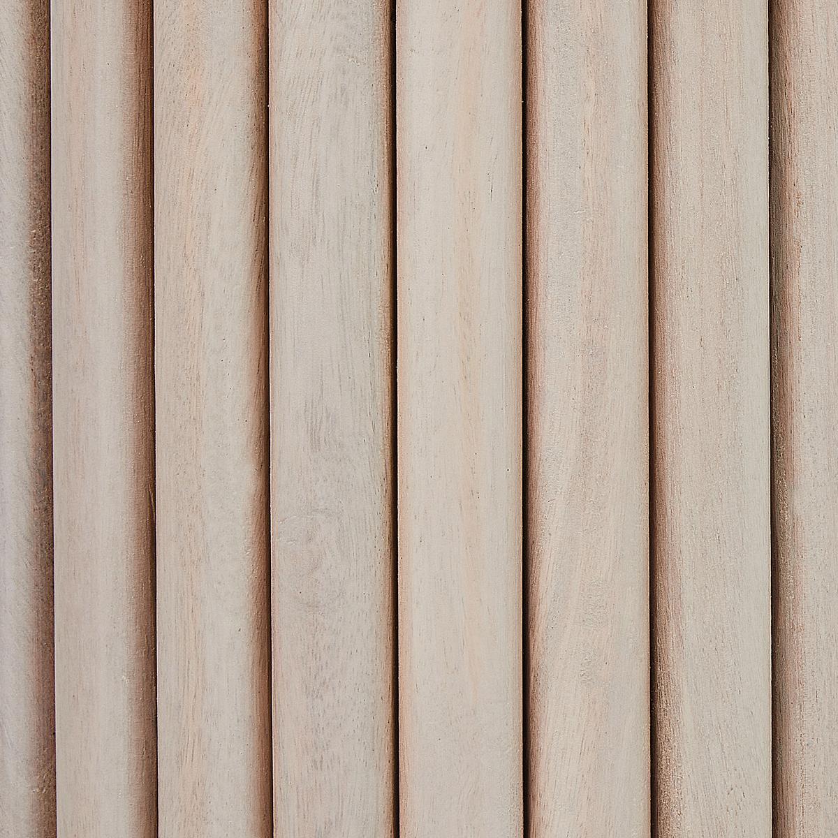 COUCHTISCH Mangoholz hellbraun rund 50 cm Lemont - Hellbraun, Holz (50/50/40cm) - Beliani