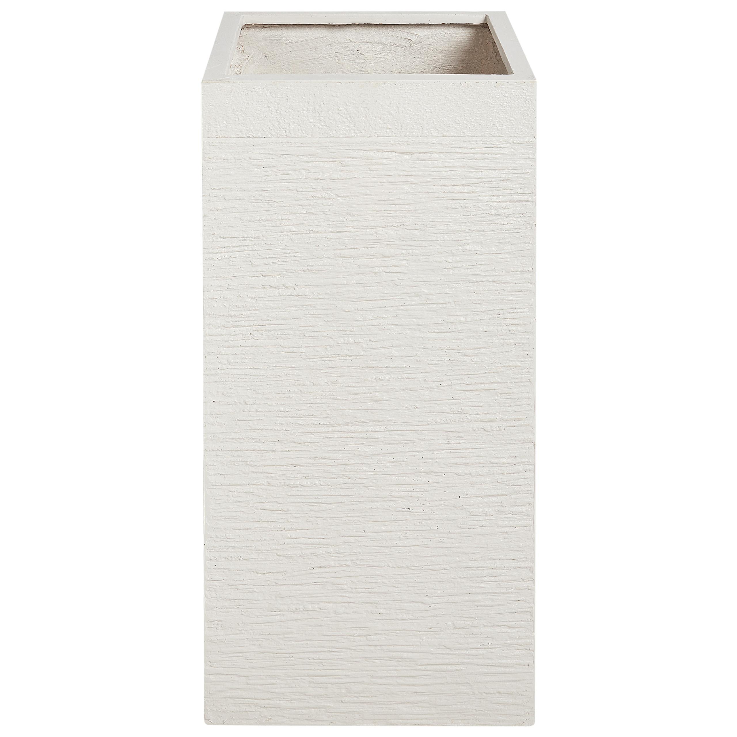 BLUMENTOPF Beige Dion - Beige, Naturmaterialien (77cm) - Beliani