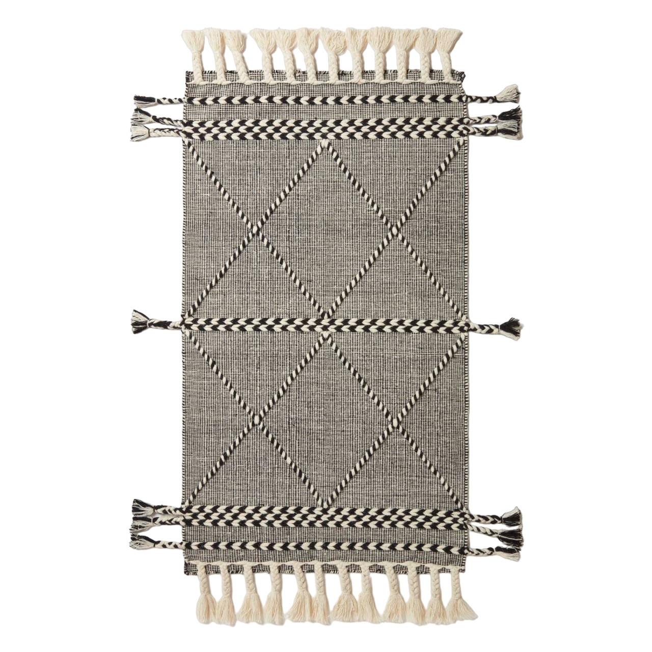 KELIM-TEPPICH Edessa handgewebt 120/170 cm - Schwarz, Textil (120/170cm) - Homescapes