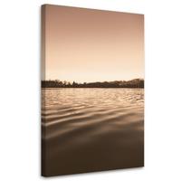WANDBILD ruhiges wasser auf dem see - Beige, Textil (40/60cm) - Feeby