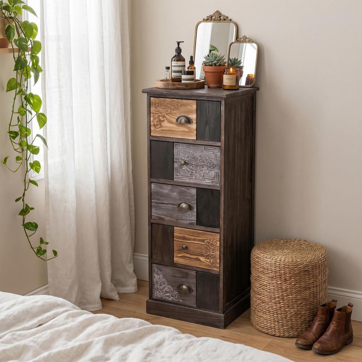KOMMODE MARA - Braun, Holz (40/103/37cm) - CARO-Möbel