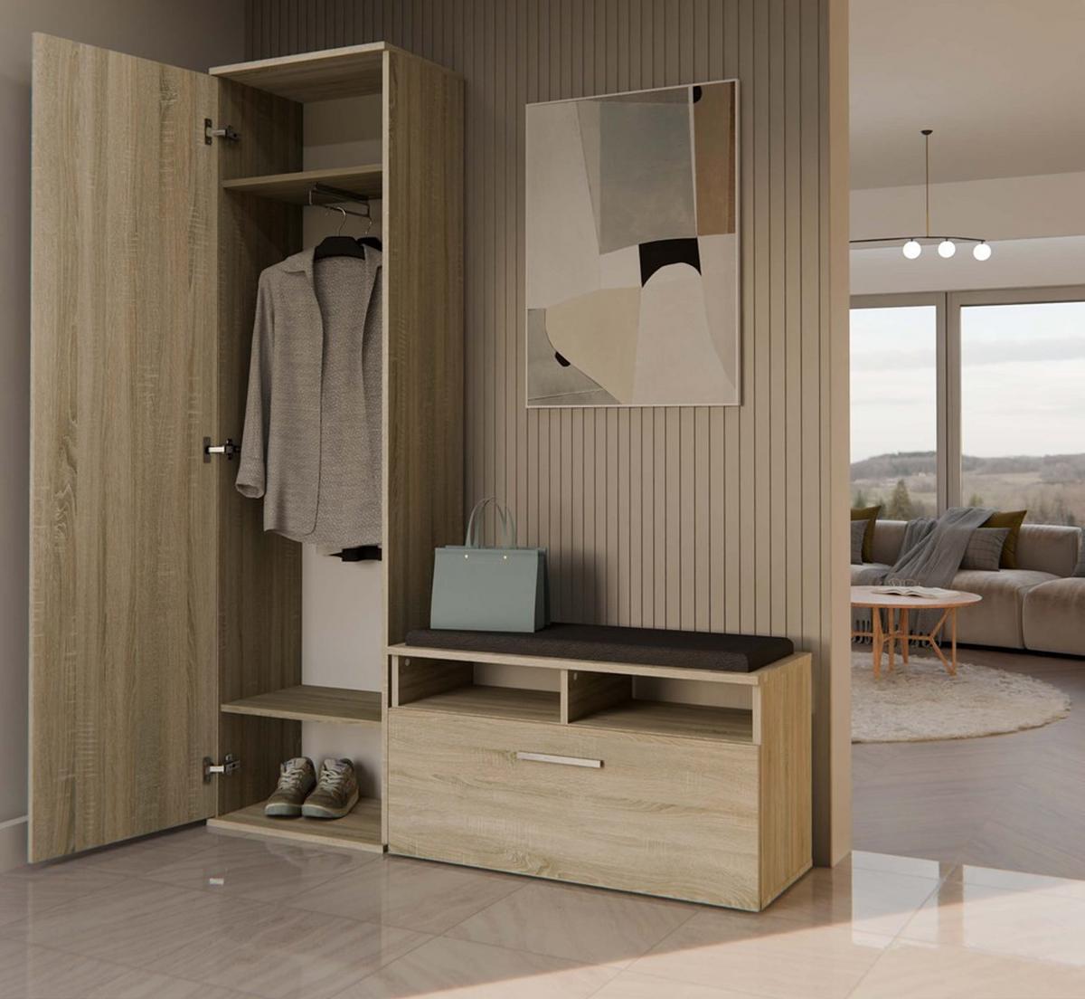 GARDEROBENSCHRANK Sonoma 50/180/35 - Sonoma Eiche, Holzwerkstoff (50/180/35cm) - RAUMHIRSCH FURNITURE