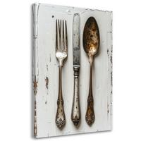 LEINWANDBILD Essen & Trinken 70x100cm - Beige, Textil (70/100cm) - Feeby