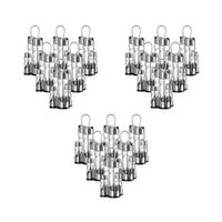 MENAGESET Basic transparent-silber 18er Set - Transparent/Silberfarben, Glas/Metall (10.5/22/11cm) - Ritzenhoff Breker
