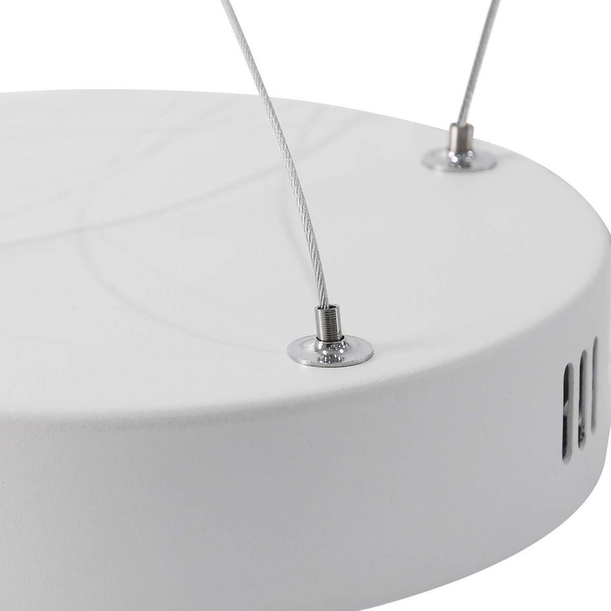 PENDELLEUCHTE Sphäre 88/32/160 cm - Weiß, Metall (88/32/160cm) - Nettlife