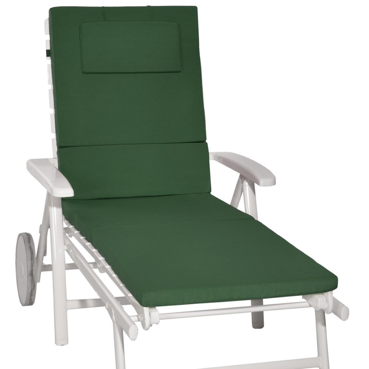 ROLLLIEGENAUFLAGE Loft RL 200/60/5 cm Dunkelgrün - Dunkelgrün, Textil (60/5/200cm) - Beautissu 