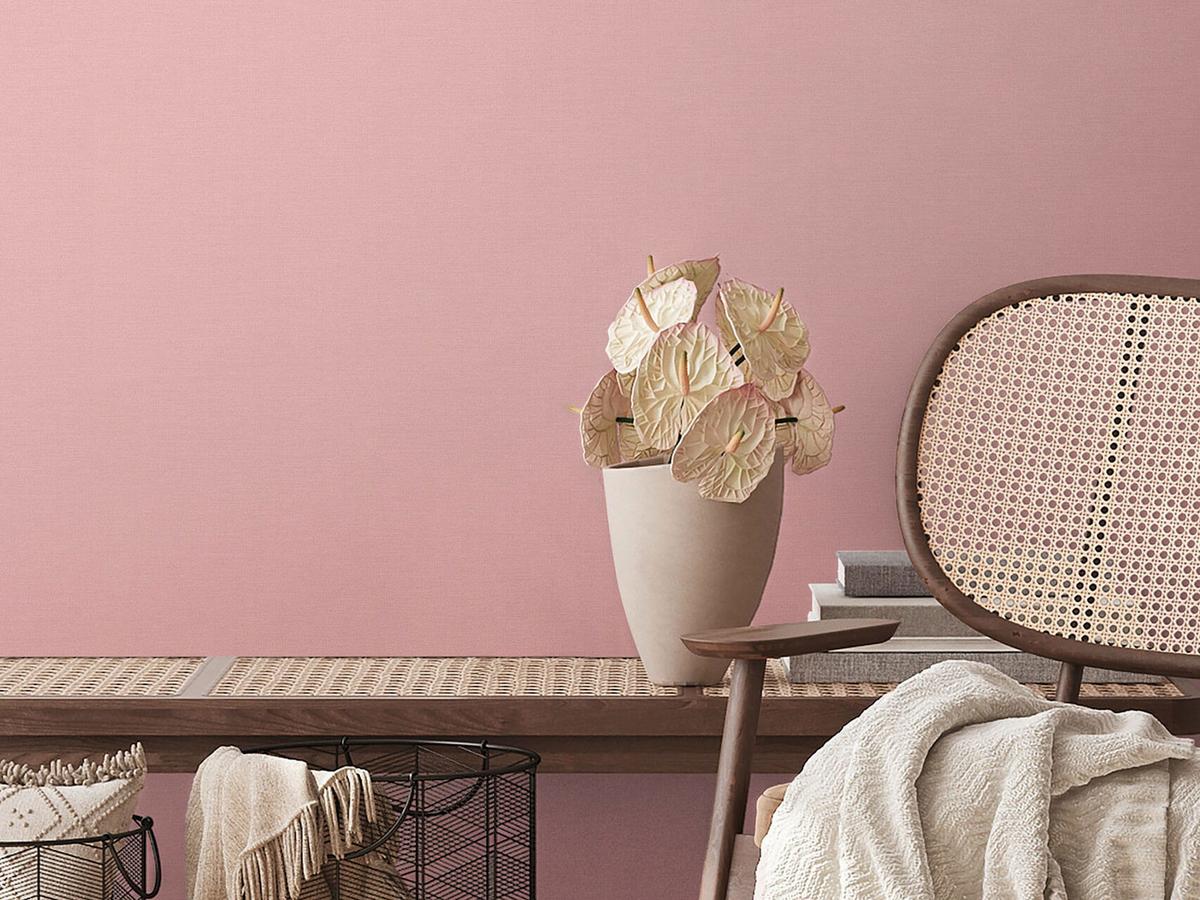 VLIESTAPETE Rosa 53/1005 cm - Pink, Textil (53/1cm) - KUNSTLOFT