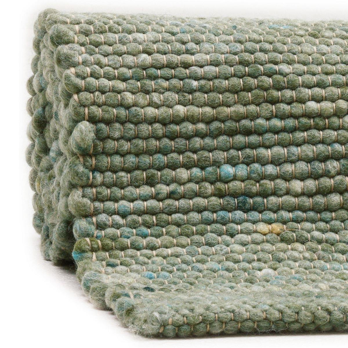 HANDWEBTEPPICH Atlas 40x60 cm - Grün, Textil (40/60cm) - Rug and Roll