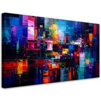 LEINWANDBILD Abstraktion 120x60cm - Multicolor, Textil (120/60cm) - Feeby