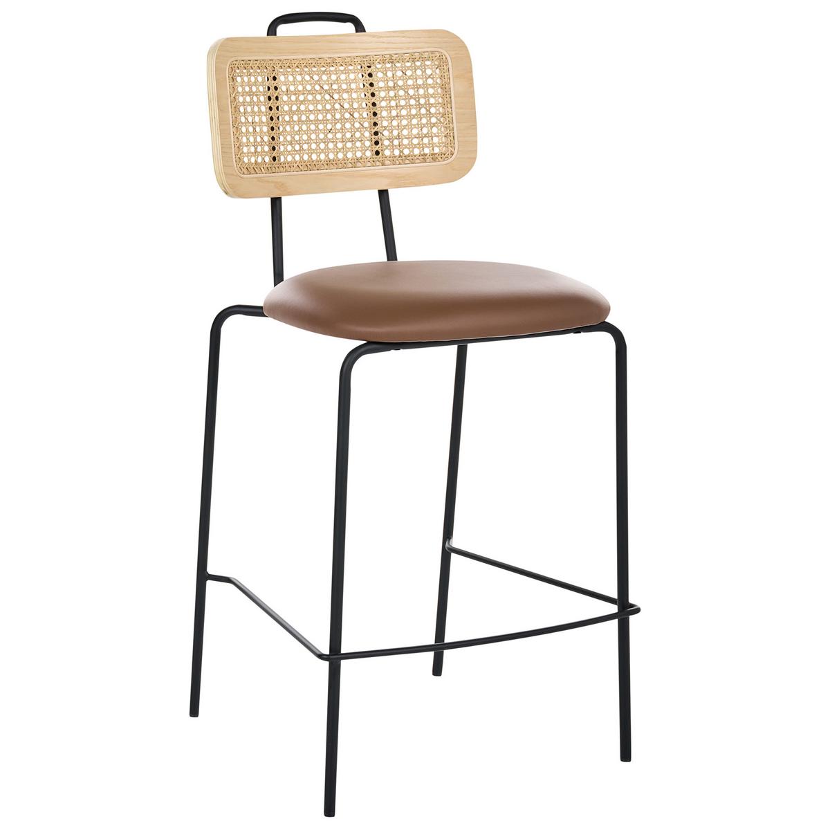 BARSTUHL 2er-Set Braun Adelanto - Braun, Textil (48/97/52cm) - Beliani