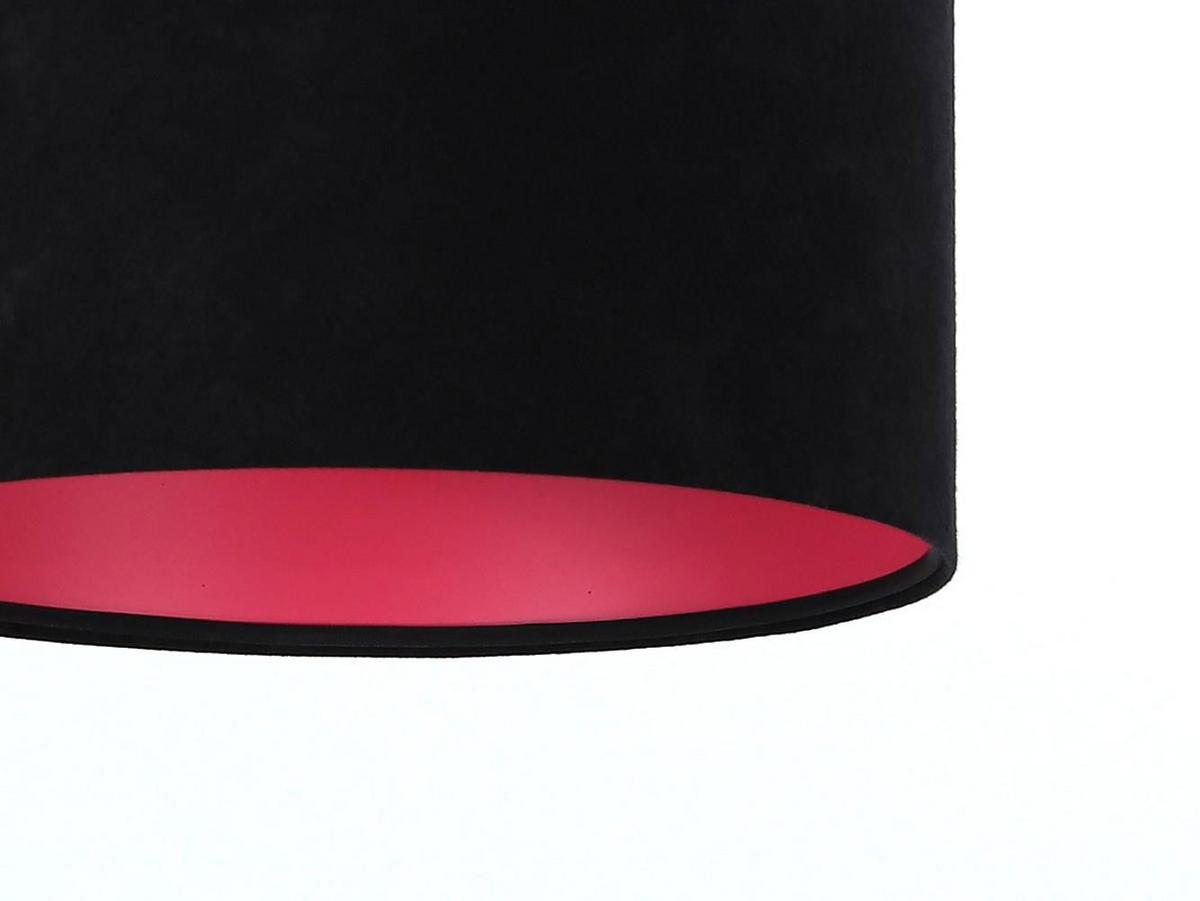 HÄNGELEUCHTE Rosa 30/20 cm - Pink/Schwarz, Kunststoff (30/0.45/20cm) - ONZENO
