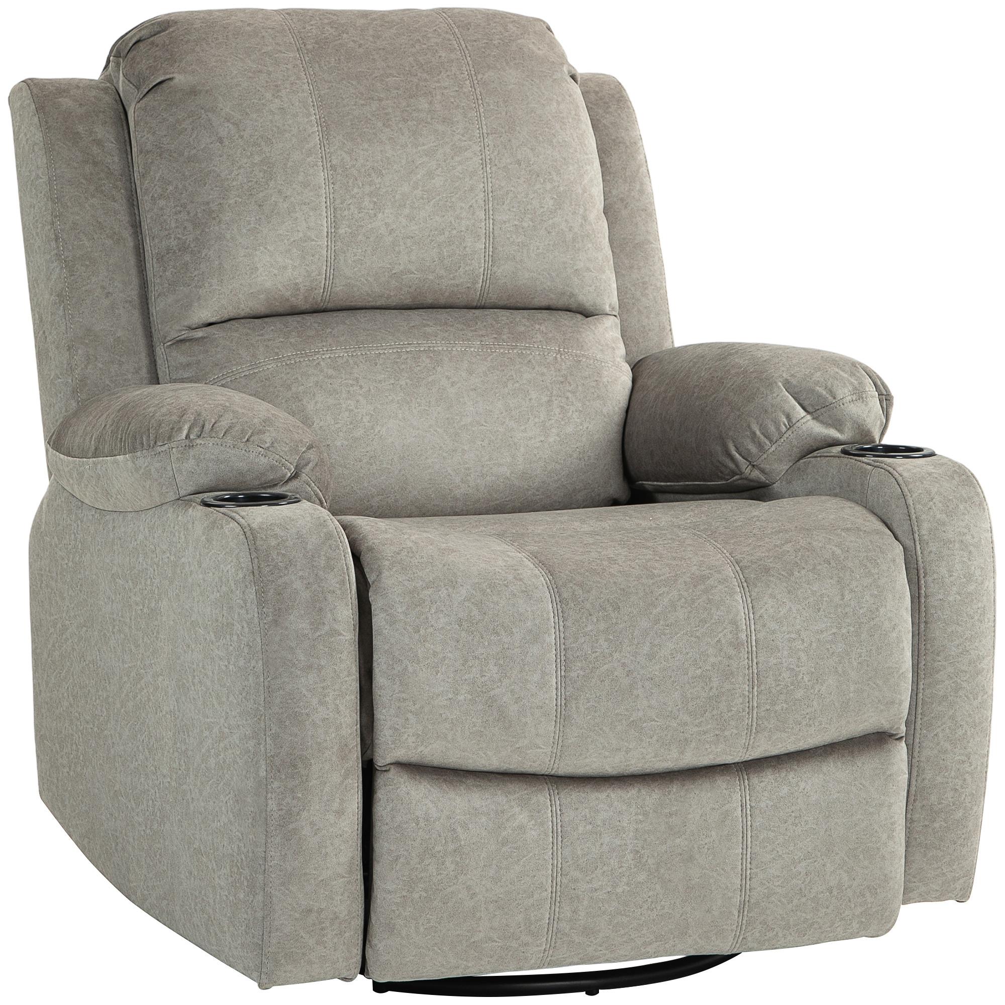 FERNSEHSESSEL Mikrofaser Braun - Braun, Textil (95/102/87cm) - HOMCOM