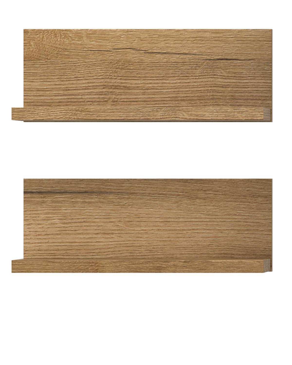 REGAL-SET Evoke Eiche 32 cm, Badezimmer Regal 2er Set - Eichefarben, Holzwerkstoff (32/12/14cm) - Inn.Furn