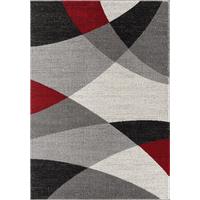 TEPPICH Niederflor Abstrakt THUR Polypropylen Grau 80 x 140 cm - Grau, Textil (200/280cm) - KADIMA DESIGN