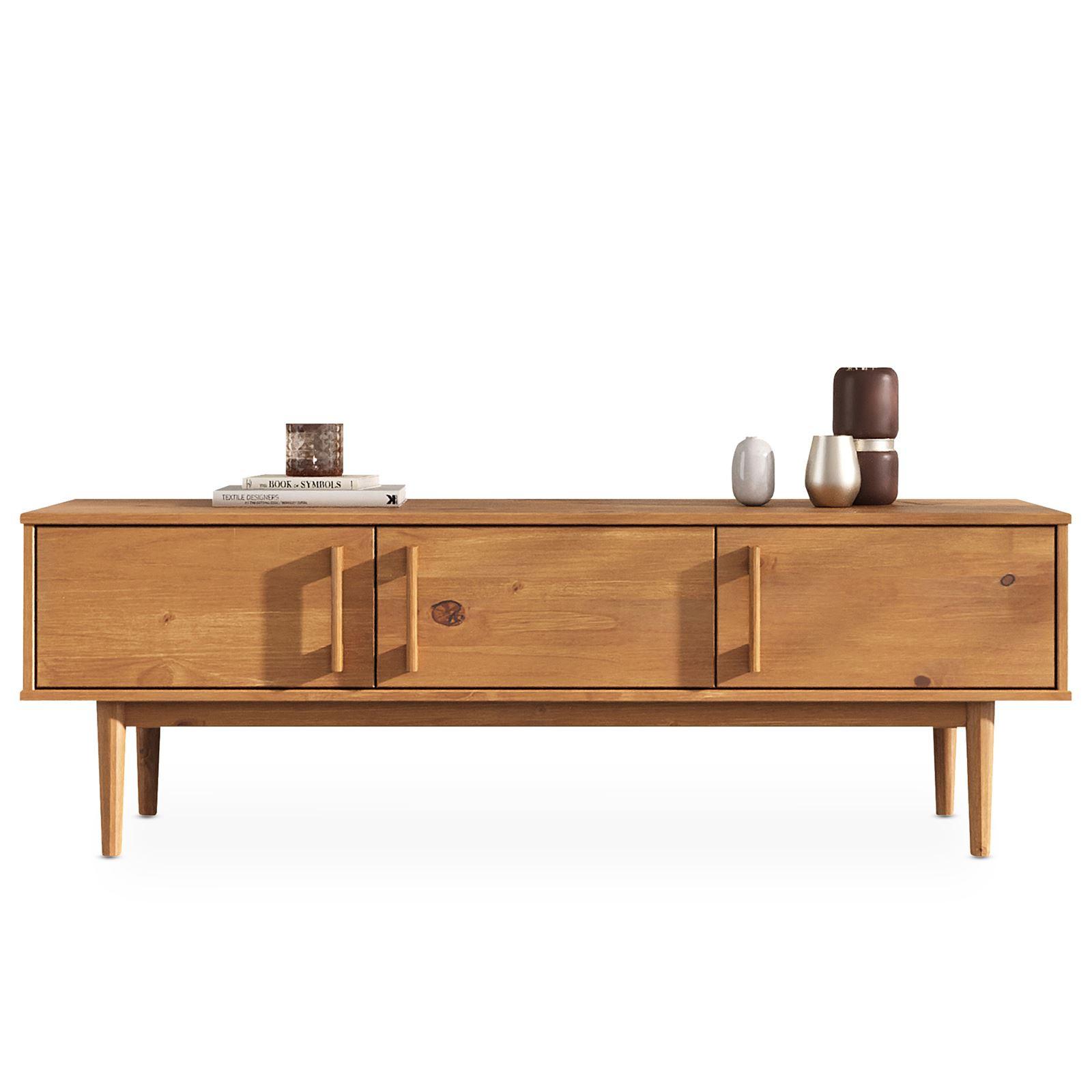 LOWBOARD TECCA - Eichefarben, Holz (145/48/41cm) - IDIMEX