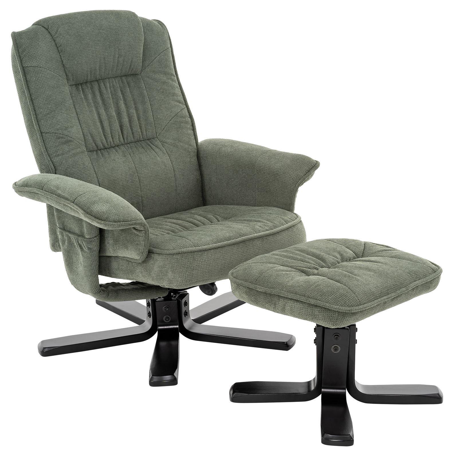 RELAXSESSEL CHARLY grün/schwarz - Schwarz/Grün, Textil (76/87/61cm) - IDIMEX
