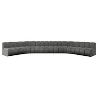 WOHNLANDSCHAFT modulares Sofa Montra-U2 - 581x174x70 cm Dunkelgrau - Dunkelgrau, Holzwerkstoff/Textil (581/70/174cm) - ALTDECOR