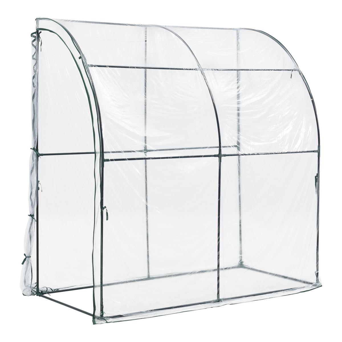 GEWÄCHSHAUS Juta - Transparent, Kunststoff (100/215/200cm) - [en.casa]