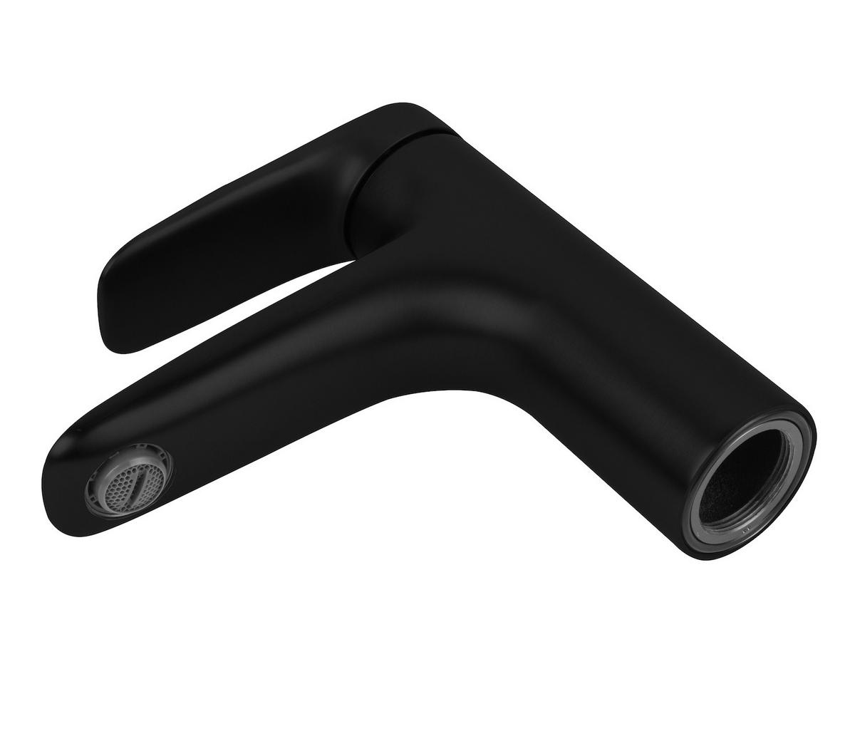 WASCHTISCHARMATUR Valley Schwarz - Schwarz, Metall (10/20/5cm) - Badplaats