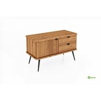 KOMMODE niedrig LINA - Wildeiche, Holz (97/57/46cm) - byoak