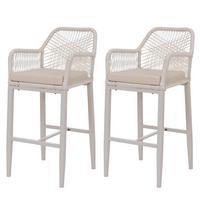 BARHOCKER Cremeweiß - Creme, Textil (51/105/60cm) - MCW