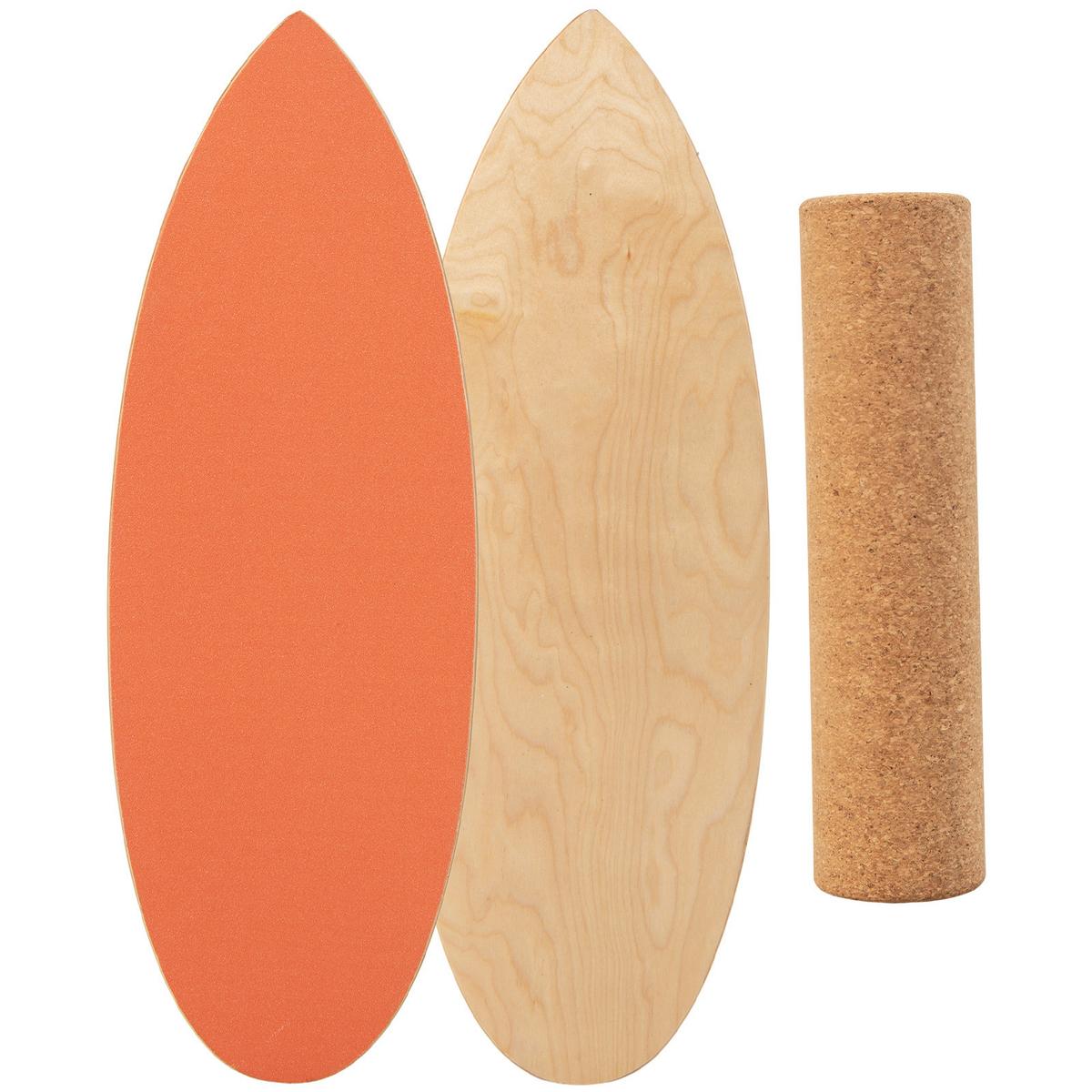 BALANCIERBRETT Orange - Orange, Holz (82/28cm) - COSTWAY