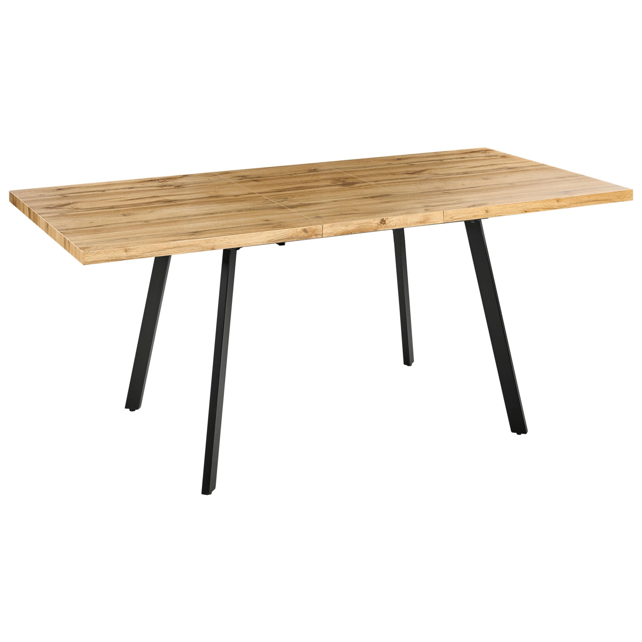ESSTISCH ausziehbar Braun 140/180/90 cm Harlow - Braun, Holzwerkstoff (140/90/75cm) - Beliani