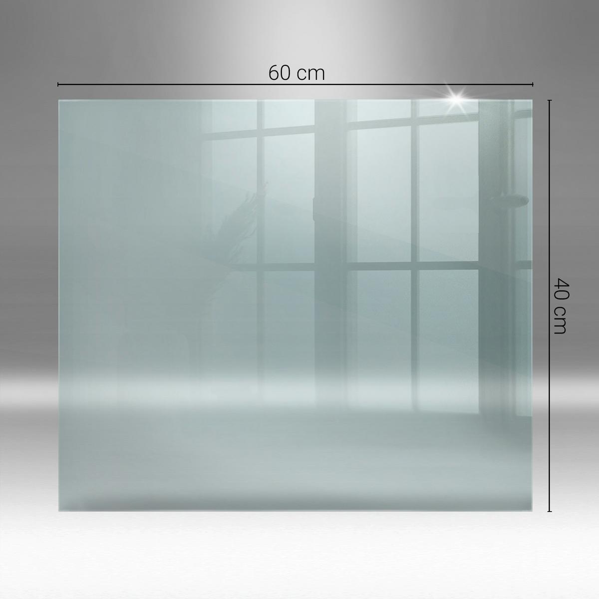 GLASPLATTE für Kamin transparent 60x40 cm - Transparent, Glas (60/40/0.4cm) - TULUP