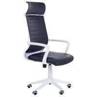 BÜROSTUHL Kunstleder Schwarz Leader - Schwarz, Kunststoff/Textil (63/114/63cm) - Beliani
