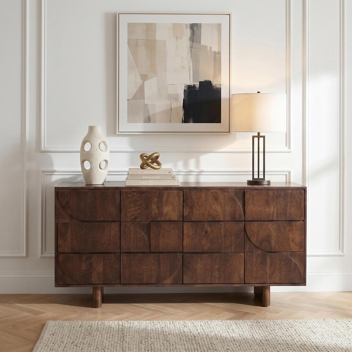 SIDEBOARD MAWARI braun - Braun, Holz (170/81/45cm) - IDIMEX